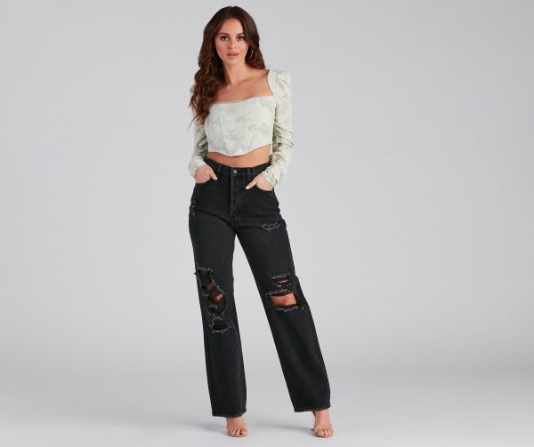 Distressed. But Well Dressed Boyfriend Jeans - Image 2
