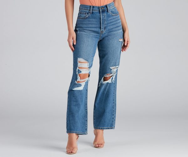 Distressed. But Well Dressed Boyfriend Jeans - Image 5
