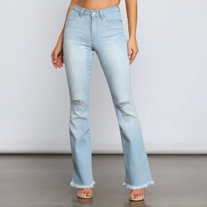 Walk It Out In Style High-Rise Flared Jeans