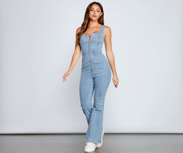 Retro Babe Zip-Front Jumpsuit - Image 6
