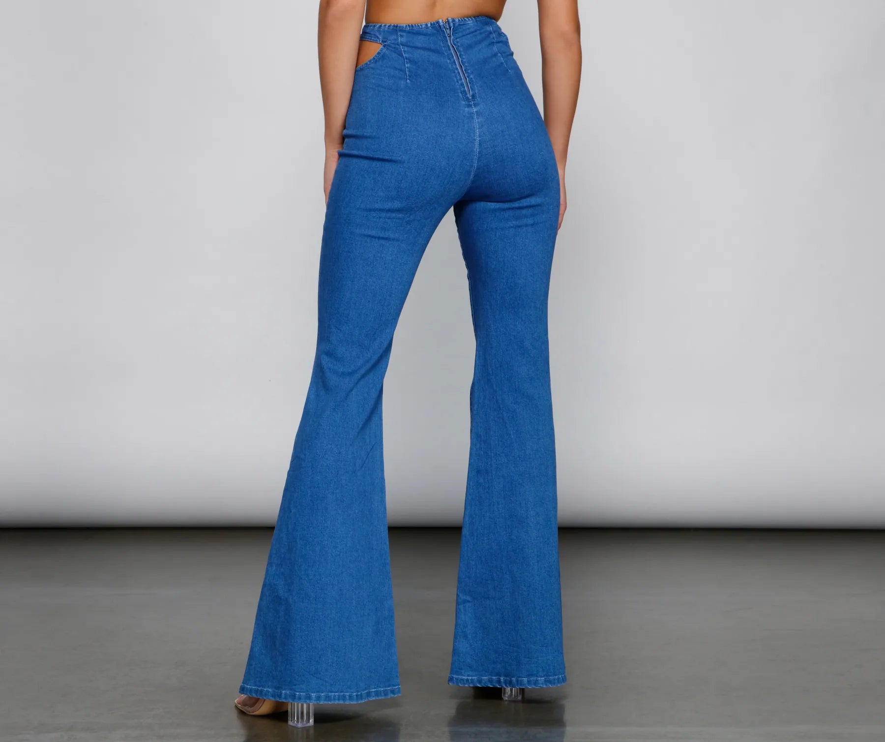Bring The Flare Cutout Jeans - Image 6