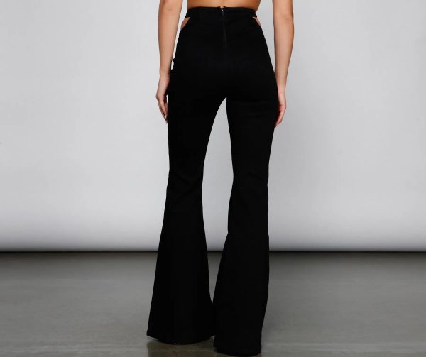 Bring The Flare Cutout Jeans - Image 2