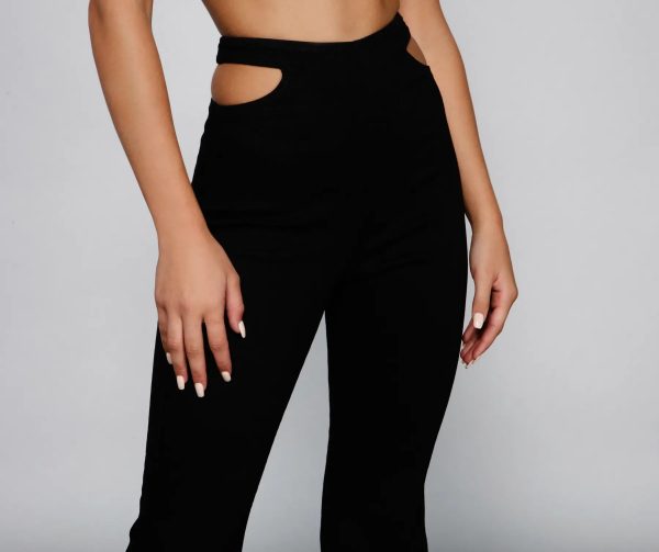 Bring The Flare Cutout Jeans - Image 4