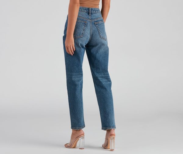High-Rise Classic Straight-Leg Jeans - Image 2