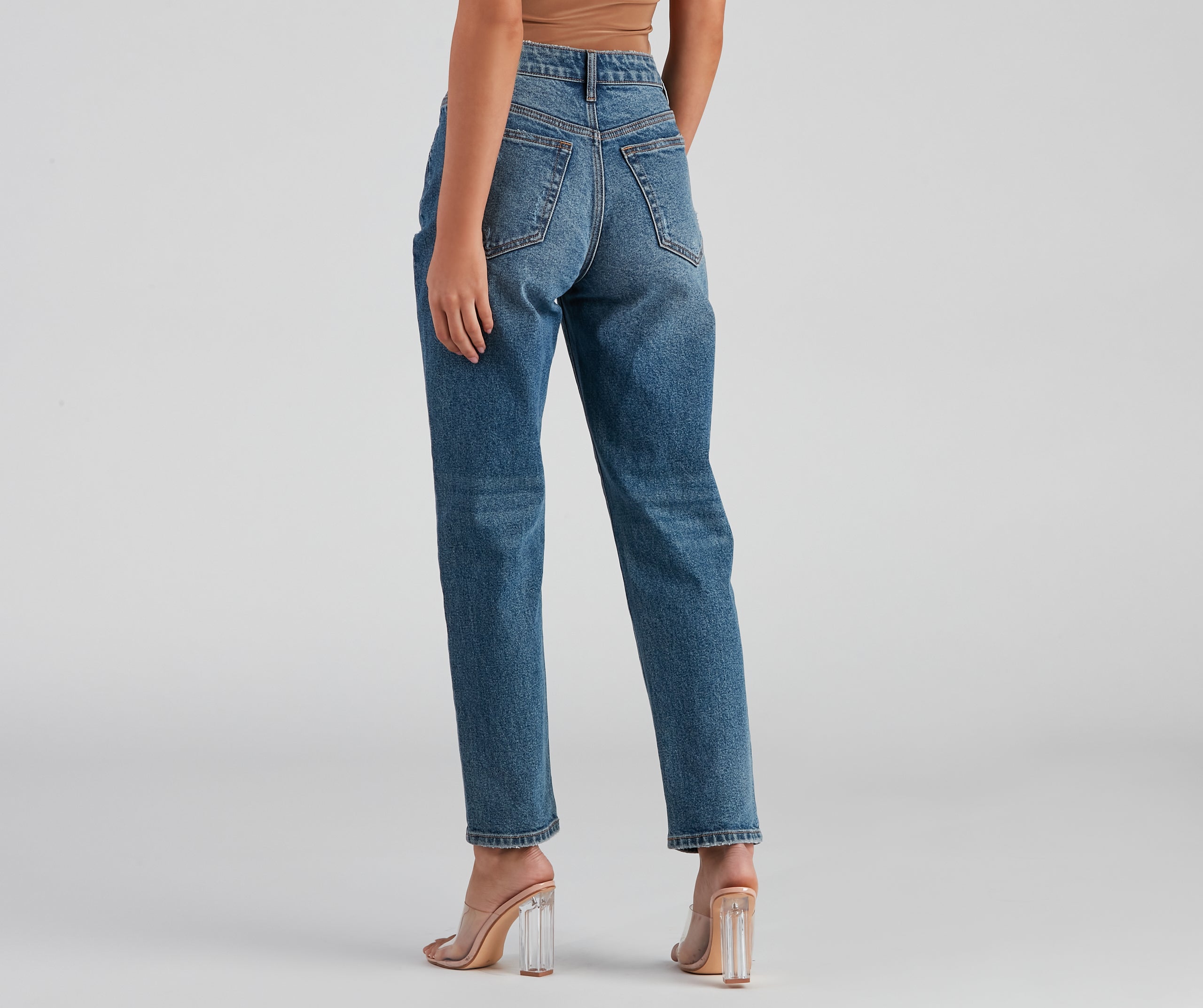 High-Rise Classic Straight-Leg Jeans - Image 2