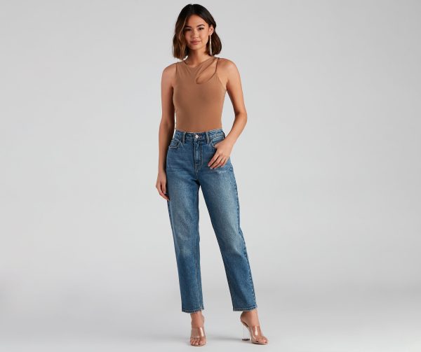 High-Rise Classic Straight-Leg Jeans - Image 3