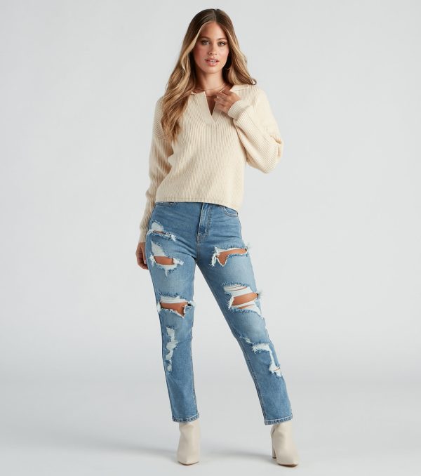 Everyday Edgy Distressed Straight-Leg Jeans - Image 2