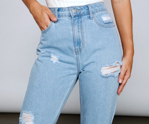 Casual Distressed Straight-Leg Jeans - Image 3