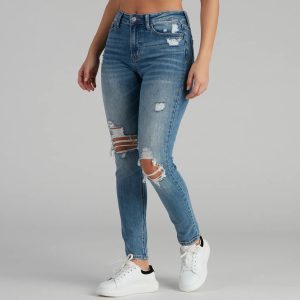 Harper Mid-Rise Skinny Jeans by Windsor Denim