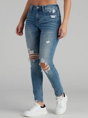 Harper Mid-Rise Skinny Jeans by Windsor Denim