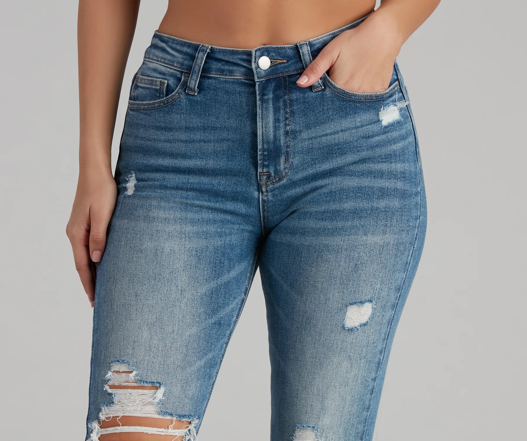 Harper Mid-Rise Skinny Jeans by Windsor Denim - Image 3