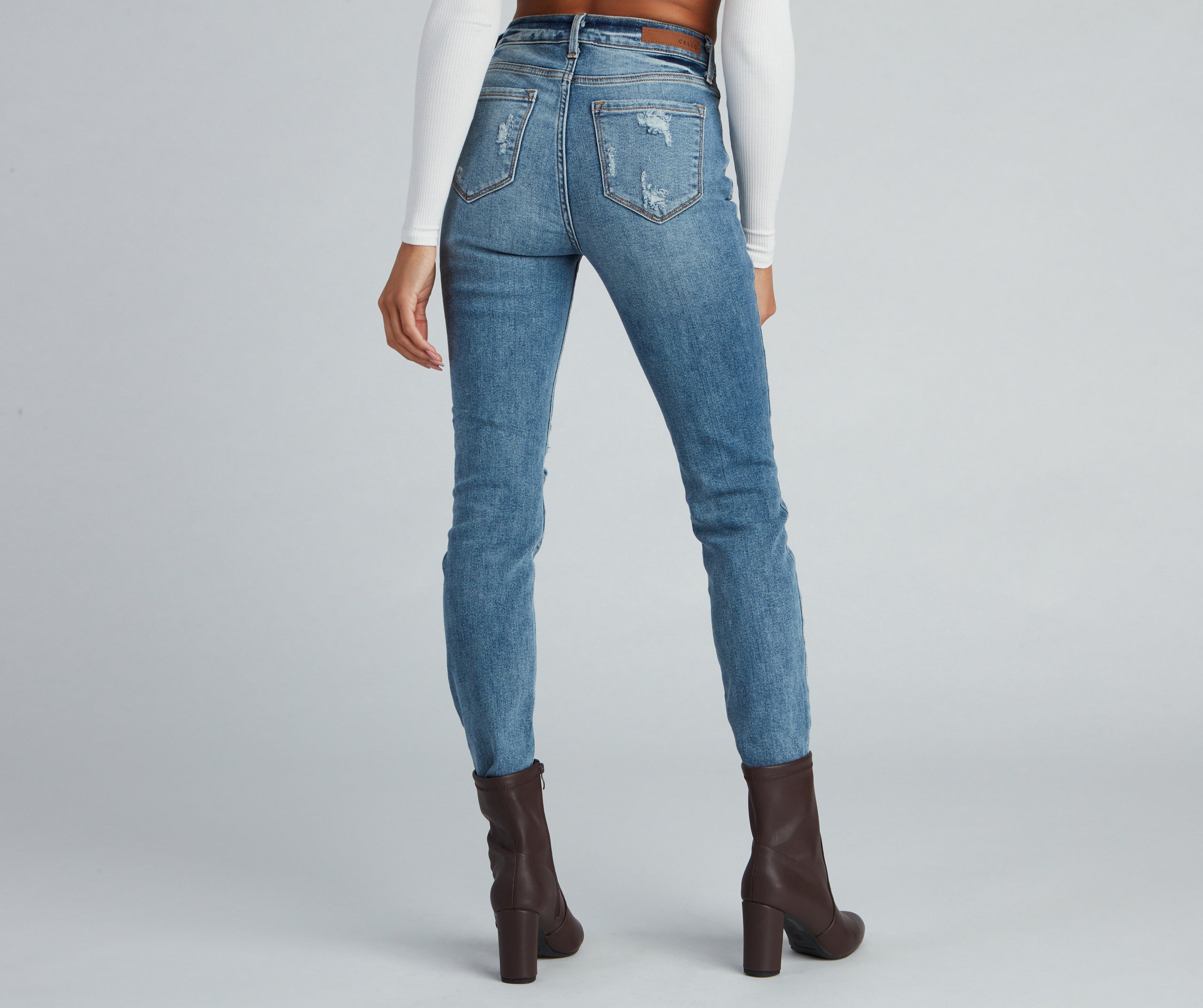 Casual Vibes High-Rise Skinny Jeans - Image 2