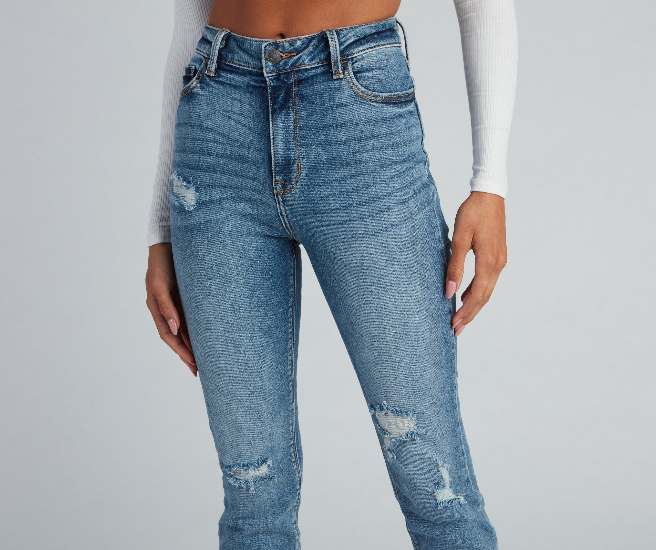 Casual Vibes High-Rise Skinny Jeans - Image 3