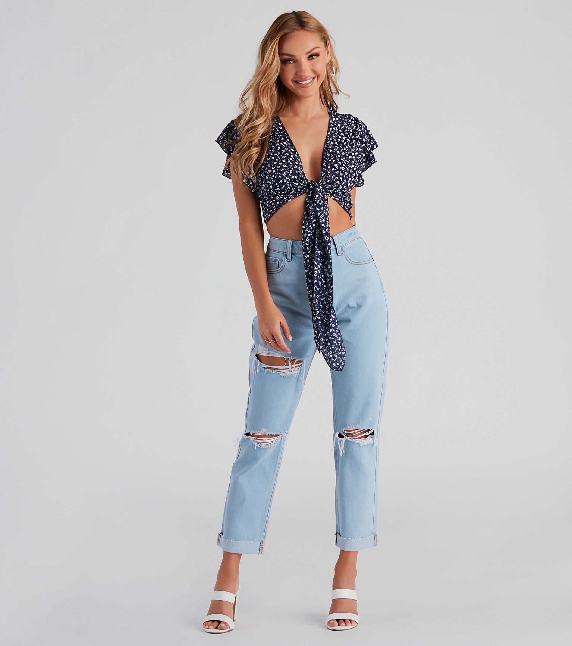Amanda High Rise Boyfriend Jeans By Windsor Denim - Image 2