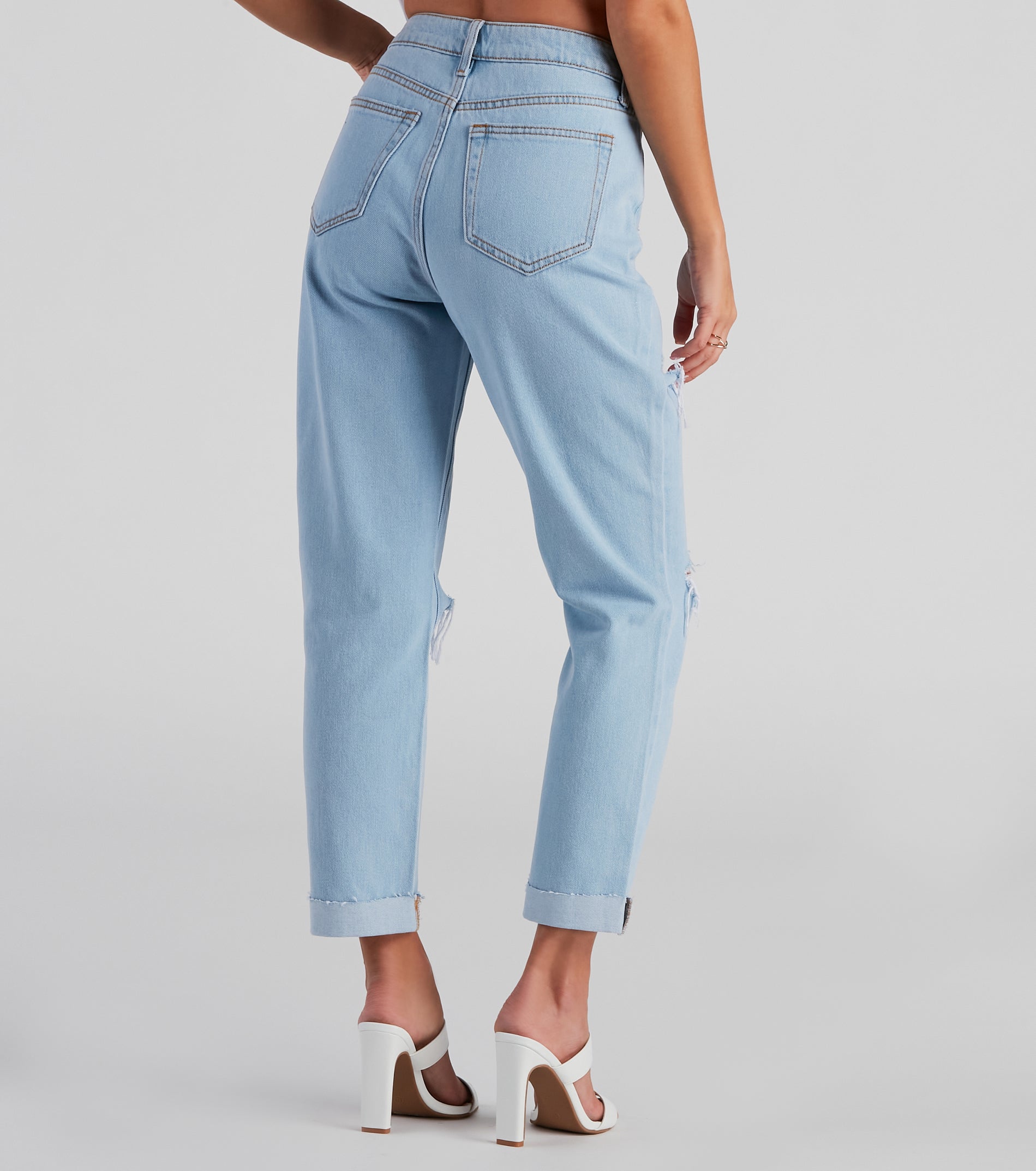 Amanda High Rise Boyfriend Jeans By Windsor Denim - Image 3