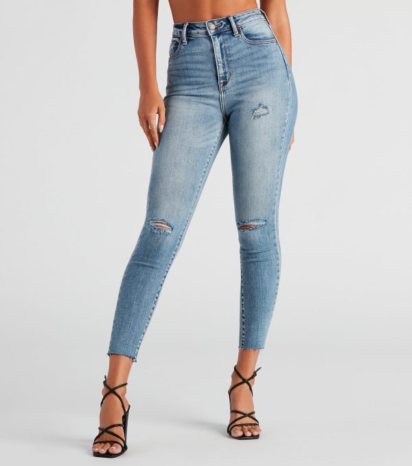 Taylor High Rise Skinny Crop Jeans By Windsor Denim - Image 2