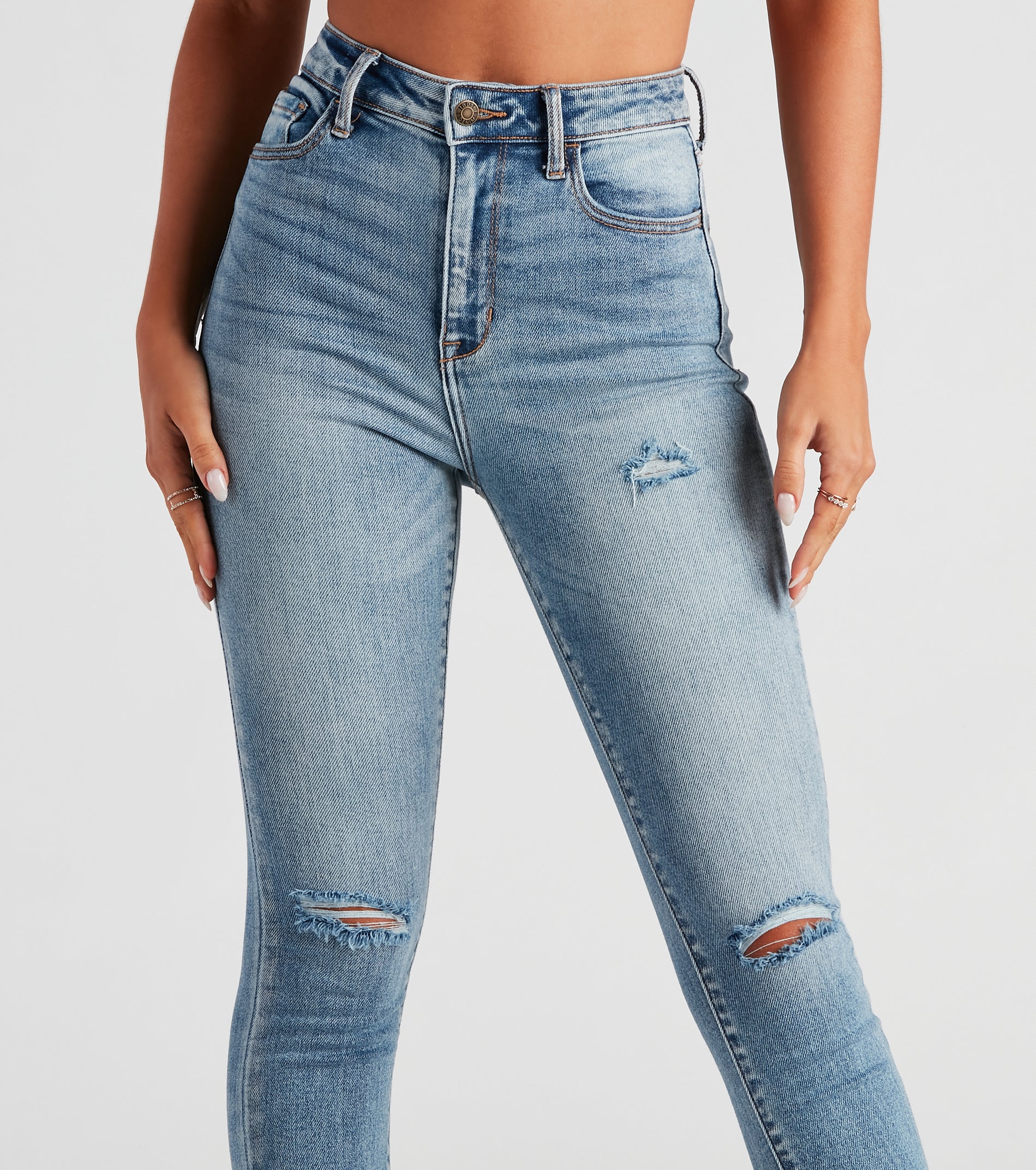 Taylor High Rise Skinny Crop Jeans By Windsor Denim - Image 4