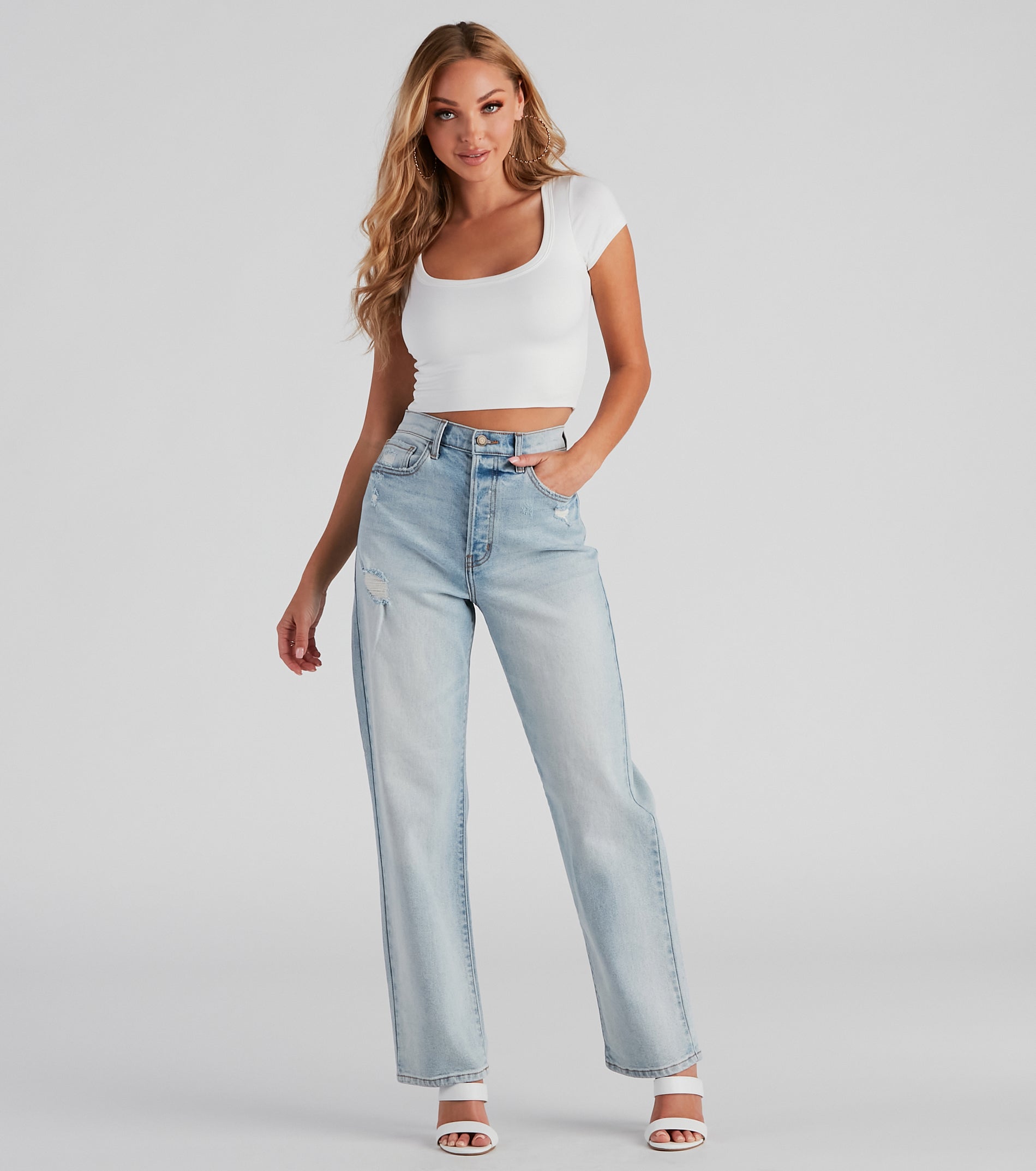 Jay High Rise Boyfriend Jeans By Windsor Denim - Image 2