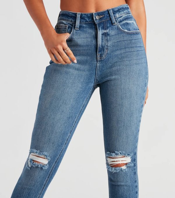 Taylor High Rise Skinny Distressed Jeans By Windsor Denim - Image 4