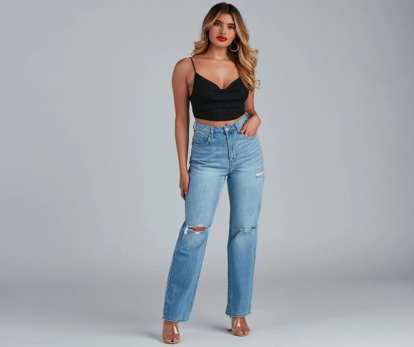Classic Casual Distressed Boyfriend Jeans - Image 8