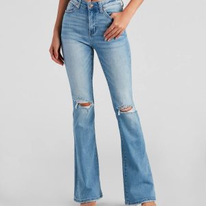 Bri High-Rise Flare Jeans by Windsor Denim