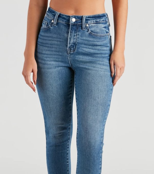 Harper Mid-Rise Frayed Skinny Jeans by Windsor Denim - Image 4