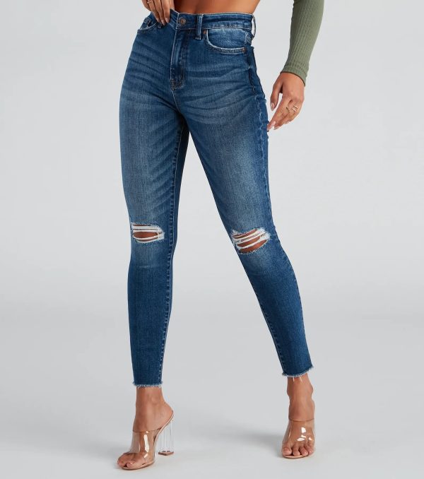 Taylor High Rise Skinny Crop Jeans By Windsor Denim - Image 2