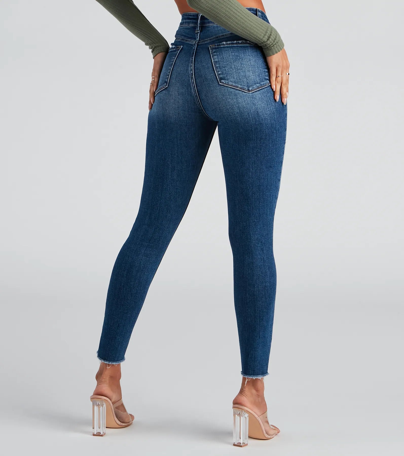 Taylor High Rise Skinny Crop Jeans By Windsor Denim - Image 3
