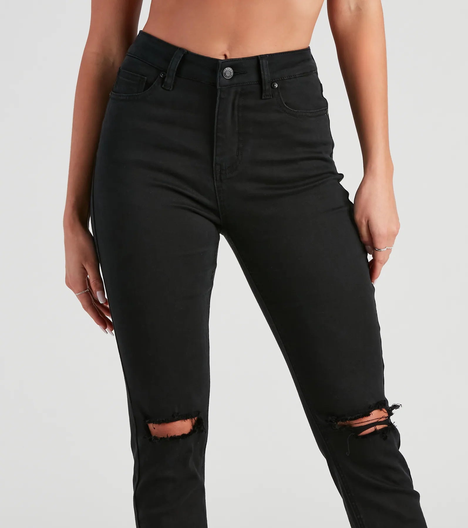 Taylor High-Rise Cropped Skinny Jeans by Windsor Denim - Image 4