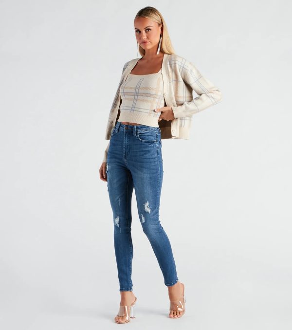 Taylor High Rise Distressed Skinny Jeans By Windsor Denim - Image 2
