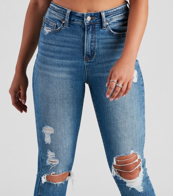 Harper Mid-Rise Skinny Denim Jeans - Image 4