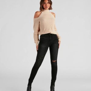 Taylor High Rise Distressed Skinny Jeans By Windsor Denim