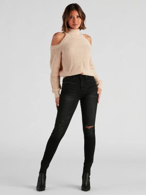 Taylor High Rise Distressed Skinny Jeans By Windsor Denim