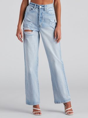 Vintage Chic Straight-Leg Jeans