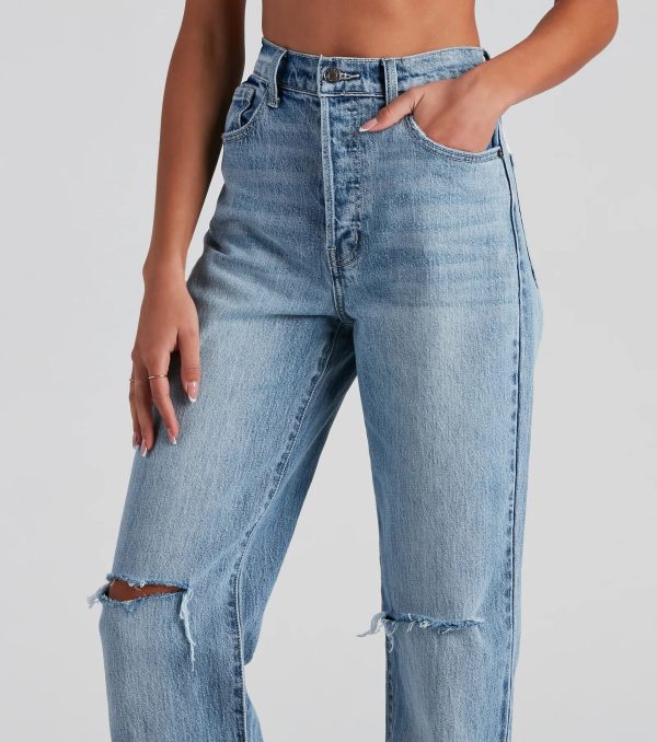 Got The Blues High Rise Boyfriend Jeans - Image 4