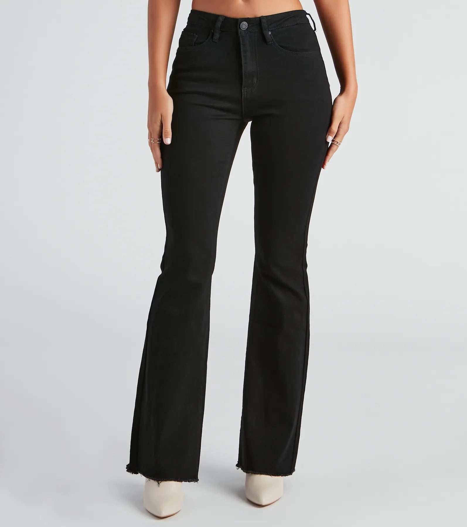 Love This Mid-Rise Flare Denim Jeans - Image 2