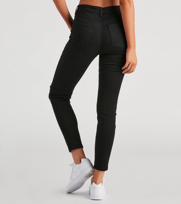 Taylor High-Rise Distressed Skinny Ankle Jeans by Windsor Denim - Image 2