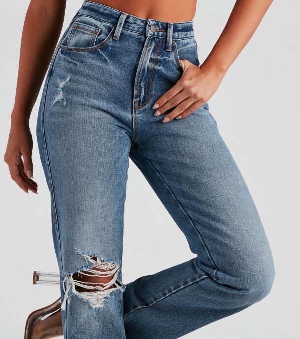 Jay High-Rise Straight Denim Jeans - Image 4