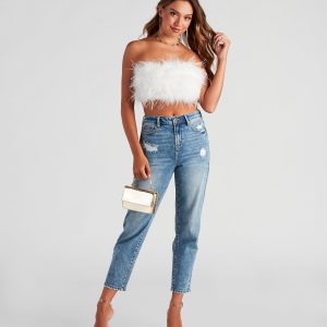 Ella High-Rise Mom Jeans By Windsor Denim