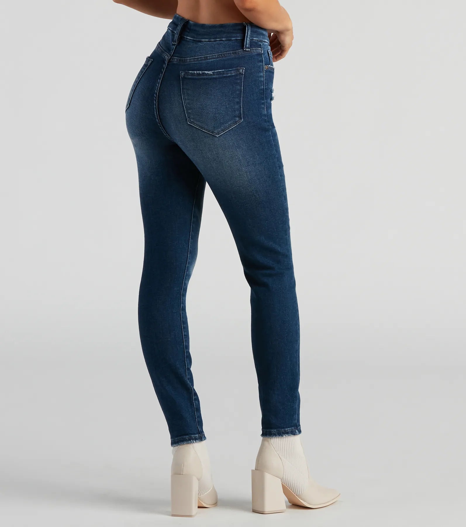 Taylor High-Rise Destructed Skinny Ankle Jeans by Windsor Denim - Image 2