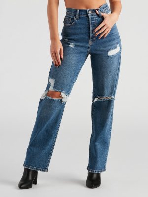 Jay High-Rise Wide Leg Jeans By Windsor Denim