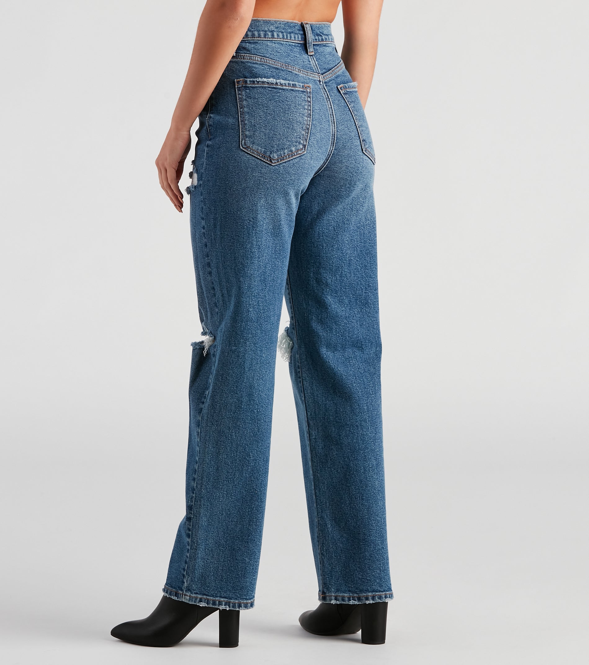 Jay High-Rise Wide Leg Jeans By Windsor Denim - Image 2