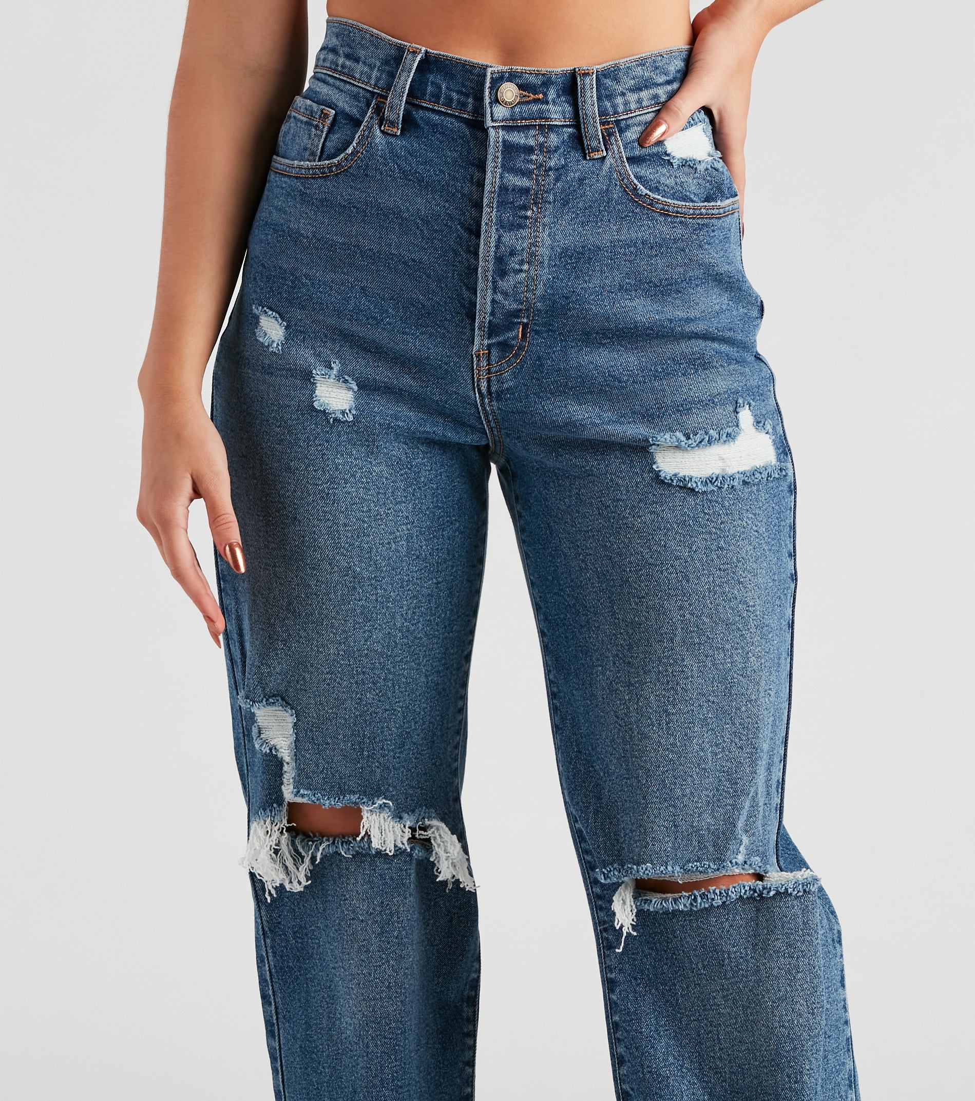 Jay High-Rise Wide Leg Jeans By Windsor Denim - Image 4