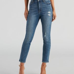 Taylor High Rise Skinny Ankle Jeans By Windsor Denim