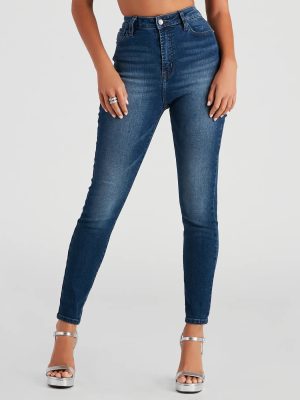 Harper Mid-Rise Skinny Jeans By Windsor Denim