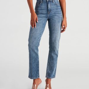 Desa High-Rise Straight Leg Jeans By Windsor Denim