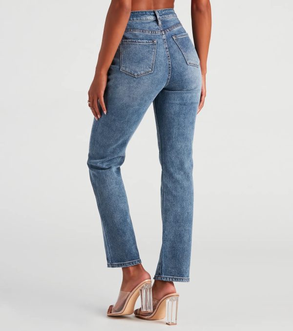 Desa High-Rise Straight Leg Jeans By Windsor Denim - Image 2