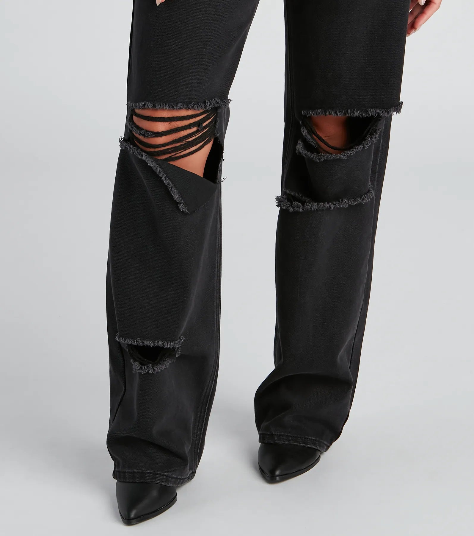 Effortless Edge Wide-Leg Denim Jeans - Image 4