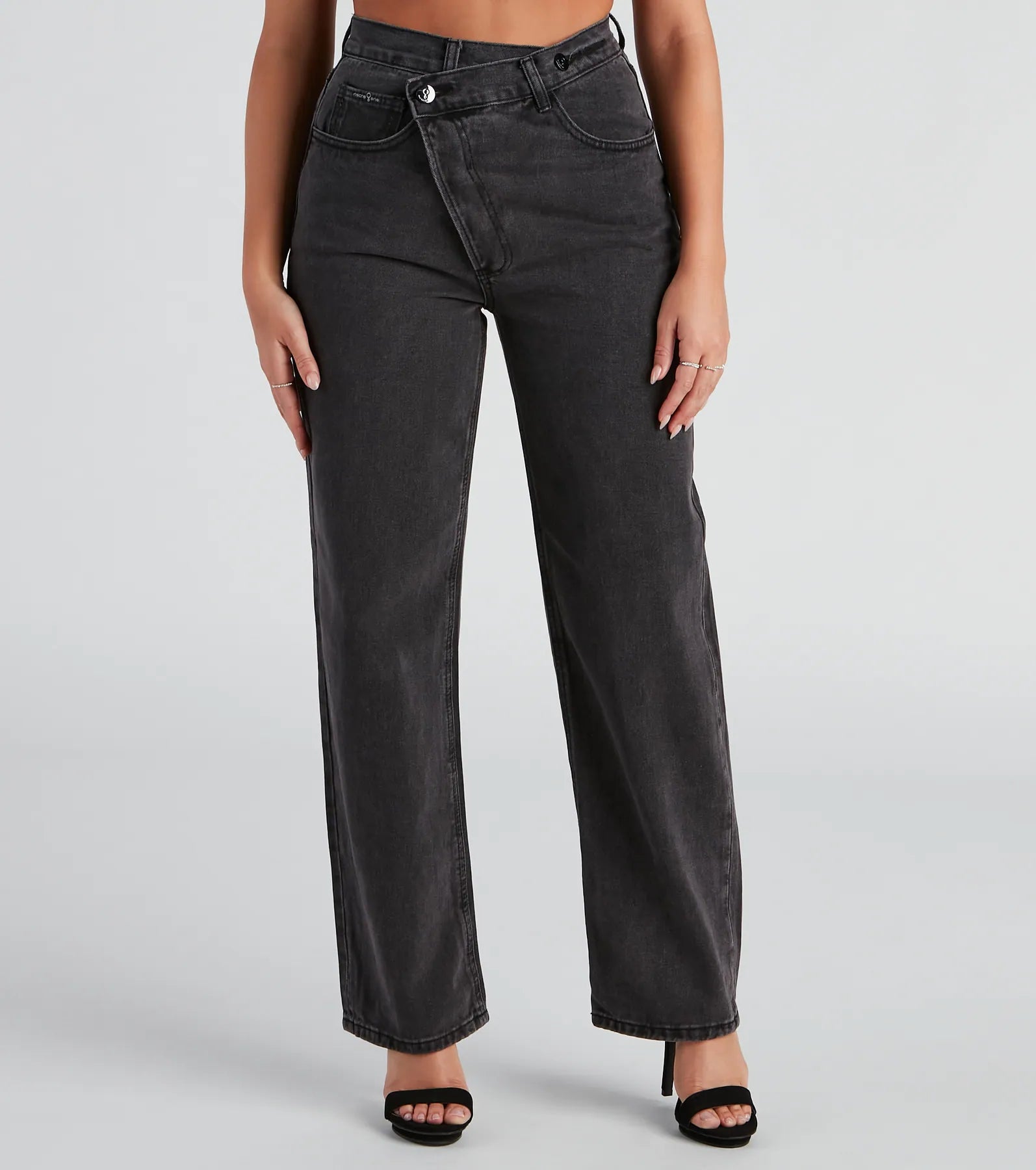 Stretch The Rules High Rise Straight Leg Denim Jeans - Image 2
