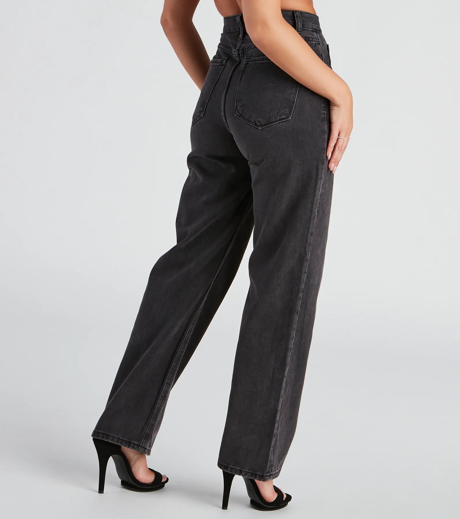 Stretch The Rules High Rise Straight Leg Denim Jeans - Image 3